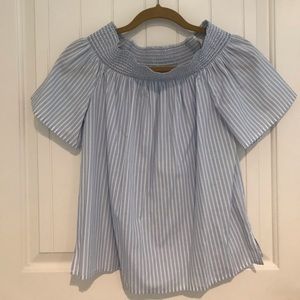 Vineyard Vines Blue & White Striped Top